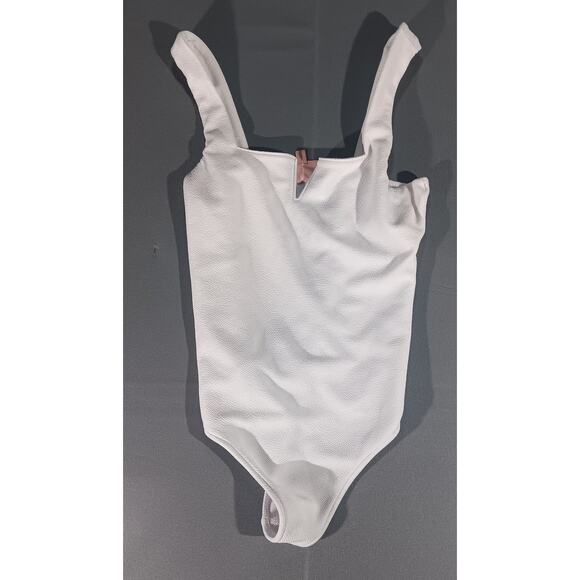 Show Me Your Mumu White Textured Bodysuit Women’s M Sleeveless Tank Top - Picture 1 of 5